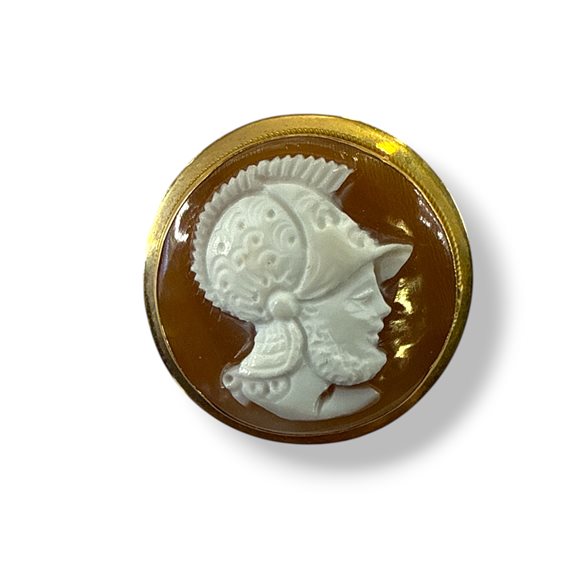 Brooch Mandile 1922 Woman Cammei  in Gold Conchiglia 1MSPC19 - 1MSPC19